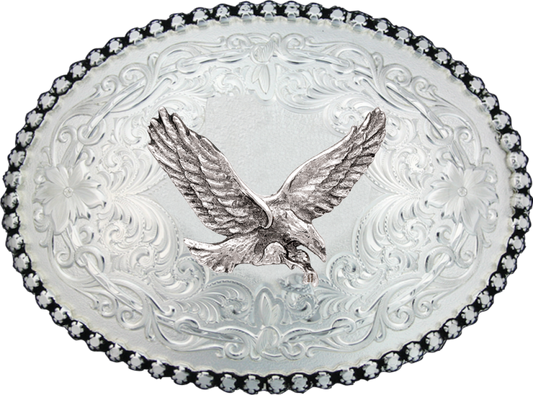 MONTANA ANTIQUED BUCKLE- FLYING EAGLE