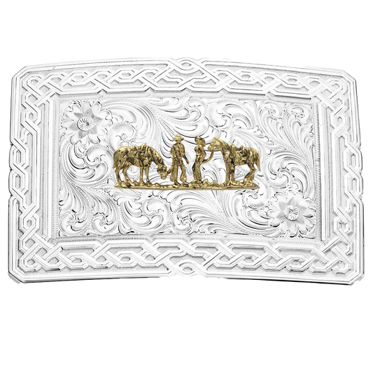 BRAIDED BORDER BUCKLE- BETWEEN FRIENDS