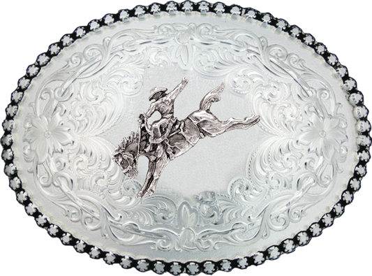 MONTANA ANTIQUED BUCKLE- SADDLE BRONC