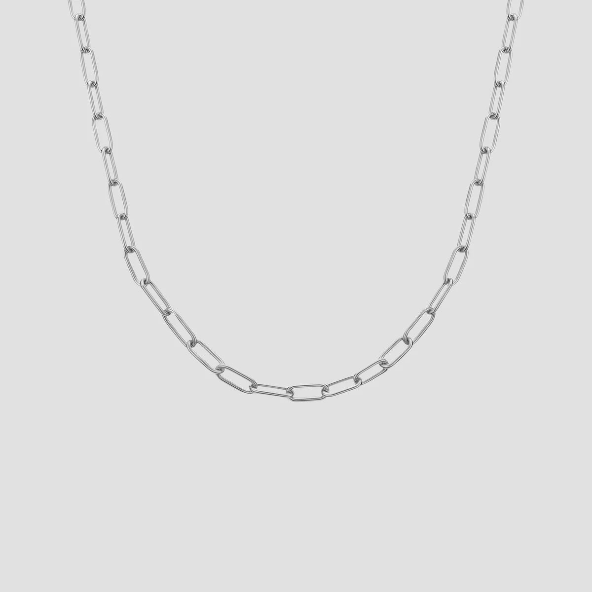 SLIM PAPERCLIP CHAIN NECKLACE