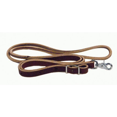 ROUND LEATHER ROPING REINS
