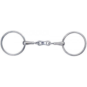 PINCHLESS RING SNAFFLE WITH FRENCH LINK MOUTH