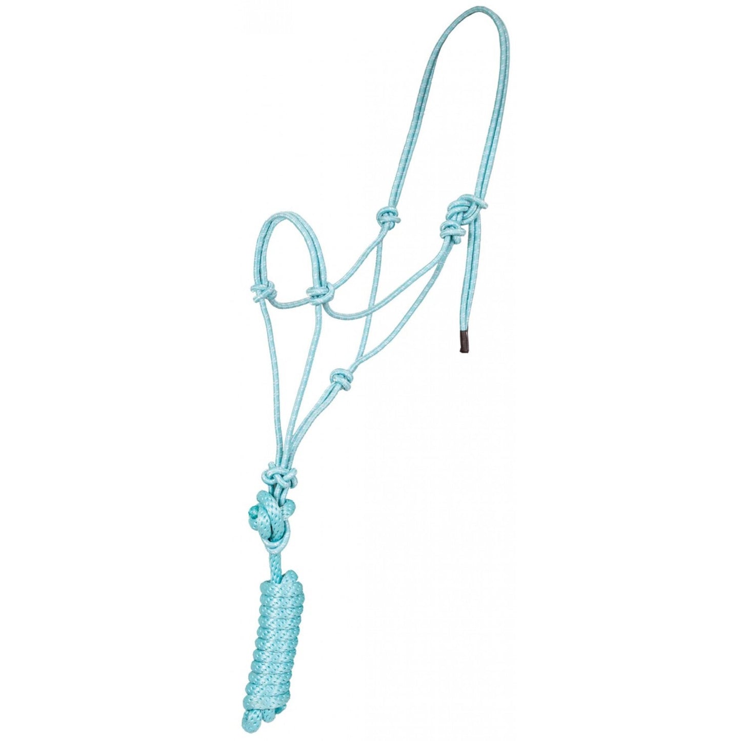 MUSTANG ECONOMY MOUNTAIN ROPE HALTER WITH LEAD