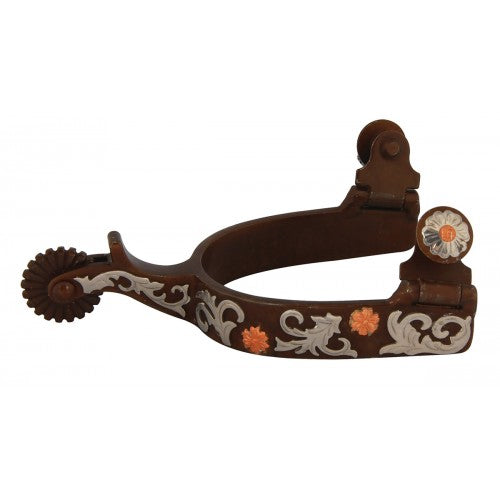 LADIES ANTIQUE COPPER FLOWER SPUR