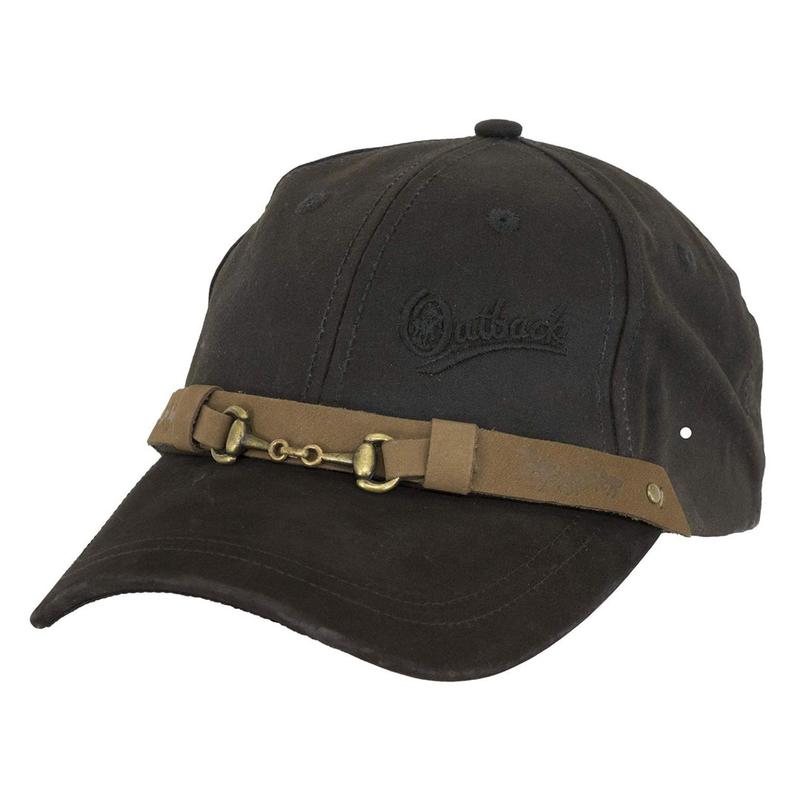 OUTBACK TRADING CO. EQUESTRIAN OILSKIN BALLCAP- BROWN