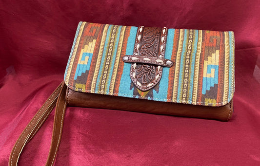 LADIES BLAZIN ROXX SOUTHWESTERN WALLET