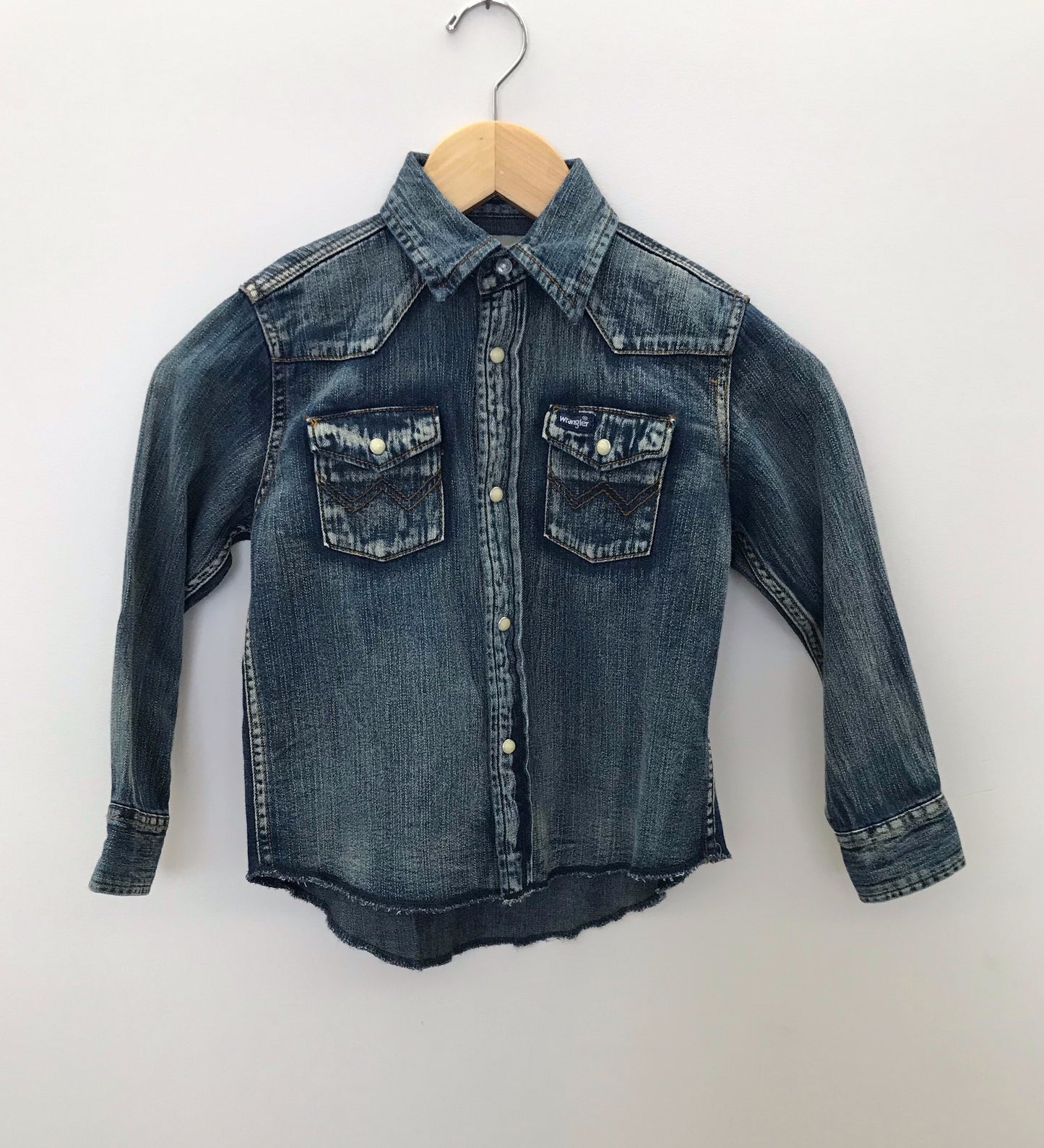 KIDS WRANGLER DENIM WESTERN SHIRT