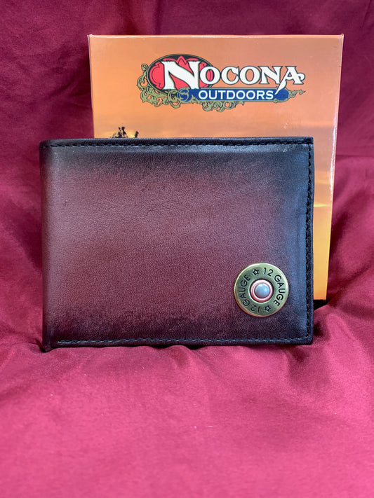 MENS NOCONA BIFOLD W/ SHOTGUN SHELL