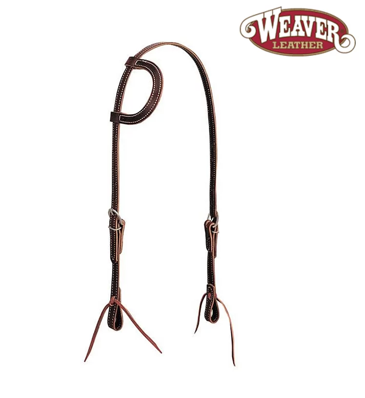 LATIGO LEATHER FLAT SLIDING EAR HEADSTALL