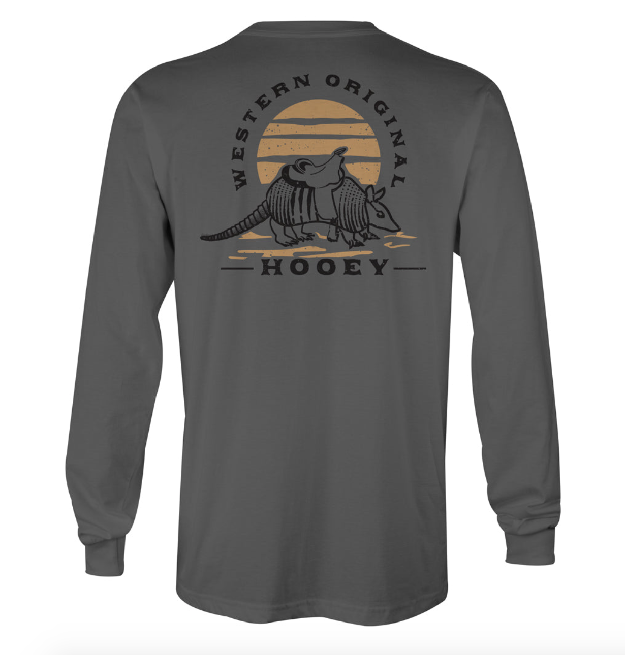 HOOEY "ARMADILLO" GREY LONG SLEEVE T-SHIRT- 20% OFF