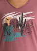 LADIES ROCK&ROLL MAUVE DESERT TSHIRT- 20% OFF