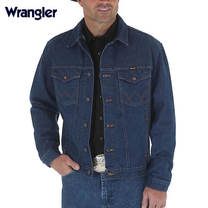 MENS WRANGLER UNLINED PREWASHED DENIM JACKET