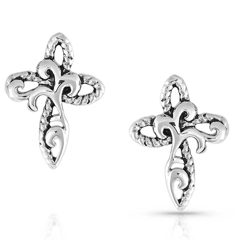 GROWING FAITH CROSS EARRINGS